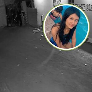 Captura de cámara de seguridad que captó los últimos momentos con vida de Nora Cecilia.