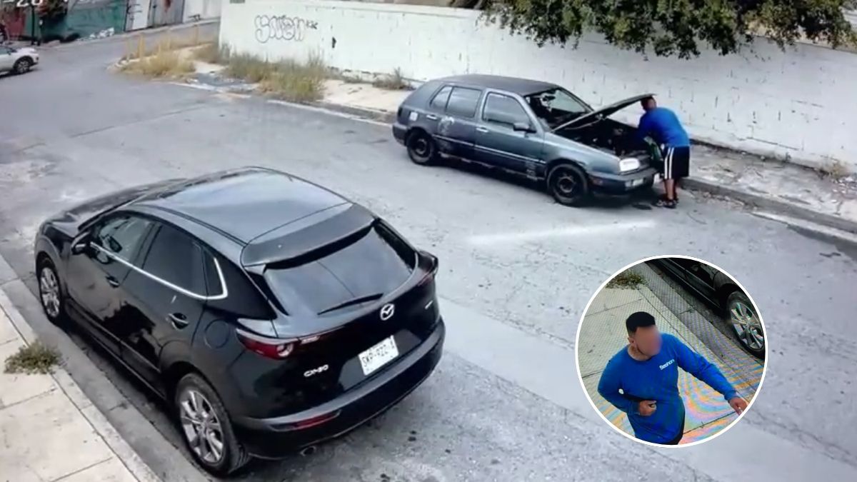 Cámaras de vigilancia captaron al hombre.| Cortesía