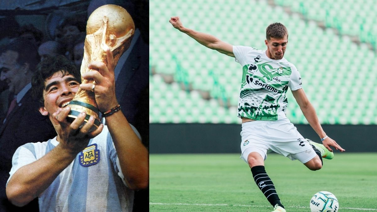 El defensor de Santos Laguna se mostró motivado por jugar en el mítico estadio donde brilló su ídolo, Diego Armando Maradona.