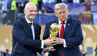 Gianni Infantino, presidente de la FIFA junto a Donald Trump, presidente de Estados Unidos durante la Final del Mundial 2026 en Nueva Jersey. | Imago7