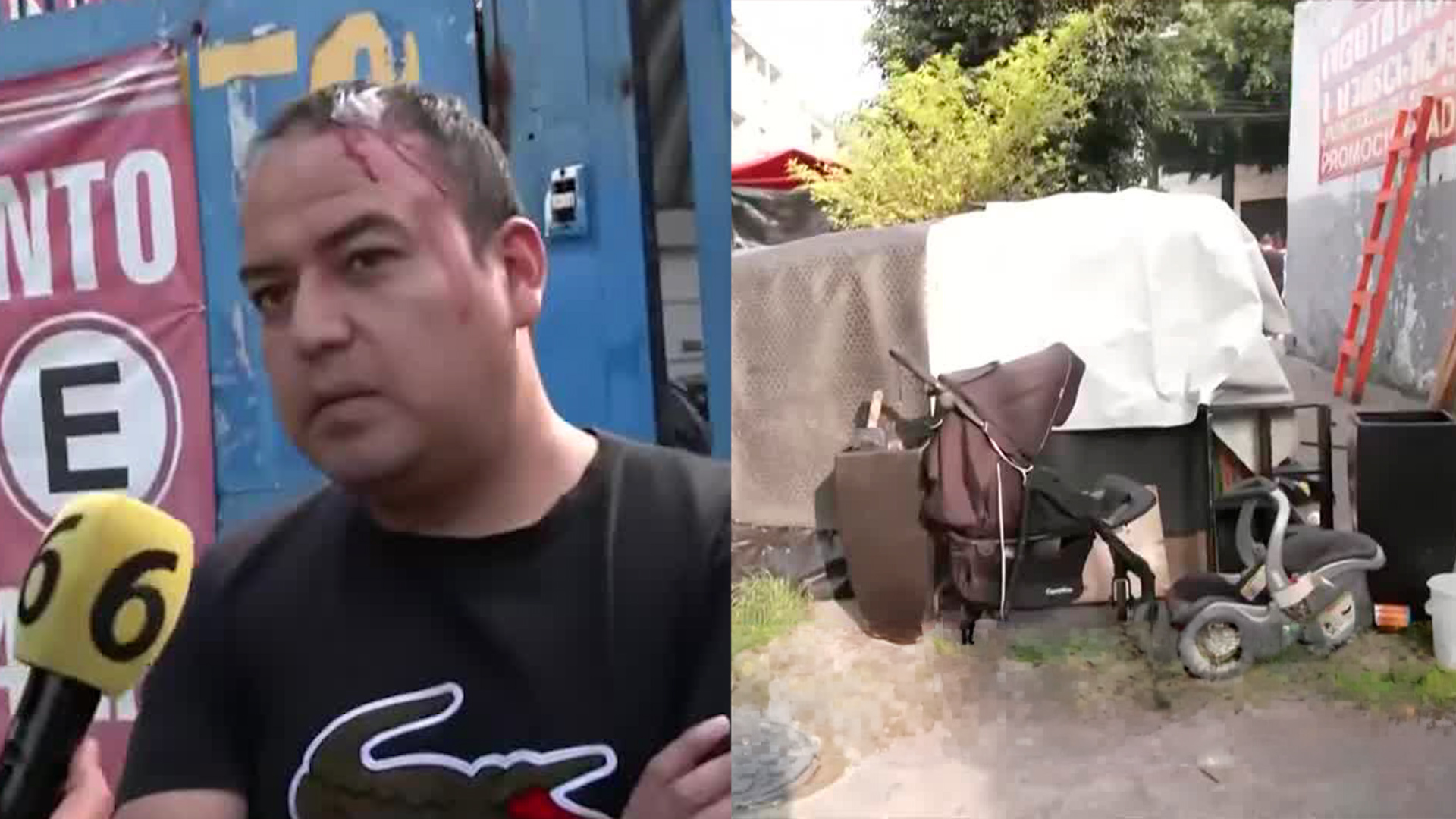 Jorge y Juan agredidos por hombre en situación vulnerable en CdMx. Autoridades lo detuvieron, liberaron y recapturaron. Crisis de personas en calle.