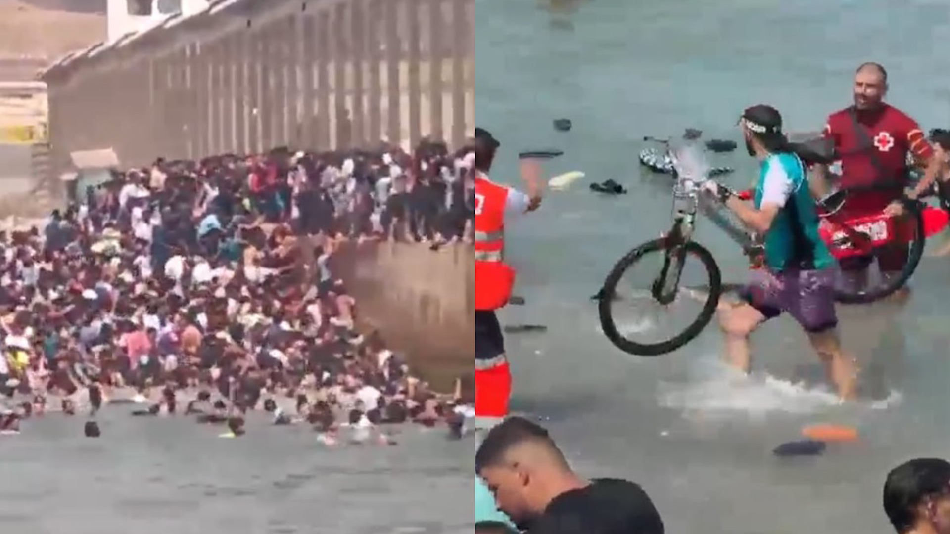 Más de 2 mil Migrantes cruzan de Marruecos a Ceuta, España