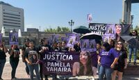 Familiares y colesctivos exigen justica tas feminicidio de Pamela Yahaira en Monterrey