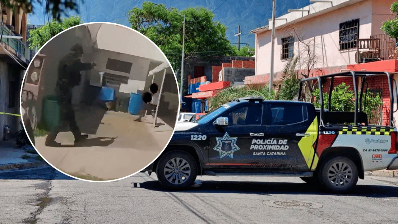 Capturan a hombre con arma de fuego tras persecución en Santa Catarina