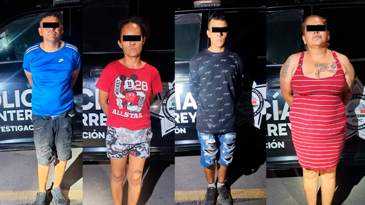 Cuatro detenidos con droga son investigados por privación de la libertad en Monterrey