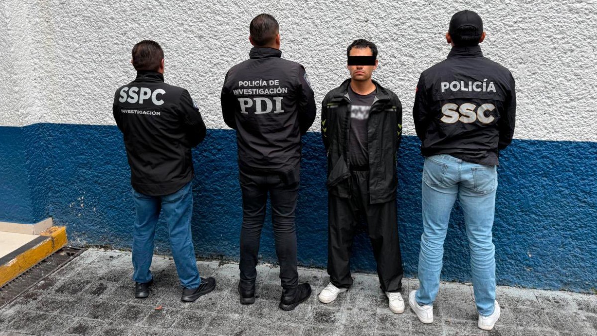Detienen a Iván 'N' en Milpa Alta por el caso de Zafar y Guillermo. / X @PabloVazC