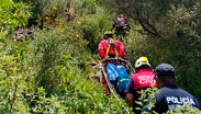 Mujer alemana es rescatada tras sufrir caída en cerro de Ixmiquilpan, Hidalgo
