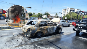 Aito se incendia por completo en la avenida Alfonso Reyes en Country.