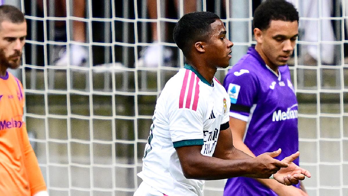 El delantero brasileño, Endrick anotó gol en el empate de Real Madrid ante Fiorentina / Instagram