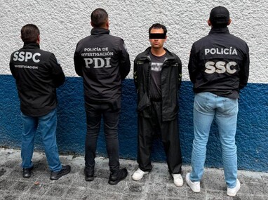 Detienen a Iván 'N' en Milpa Alta por el caso de Zafar y Guillermo. / X @PabloVazC