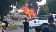 Los bloqueos e incendios vehículos se registraron principalmente en los municipios de Los Reyes y Peribán.