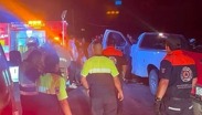 Tras recibir el reporte del accidente personal de seguridad pública arribaron a la zona para auxiliar a la personas involucradas | Redes sociales