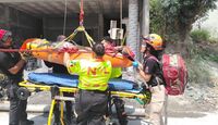 El accidente ocurrió alrededor de las 13:00 horas en una construcción localizada en la Privada El Barro. | Foto: Cortesía