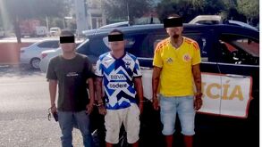 Cae trío con automóvil robado durante operativo de la Policía de Guadalupe.| Cortesía