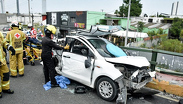 Choque múltiple en avenida Gonzalitos deja a conductor prensado. TD a las 6 Monterrey, 03 de agosto 2026