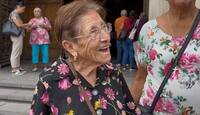 Doña Sofia Torres Alvarez ha asistido al novenario del Santo Cristo de la capilla desde los 7 años.