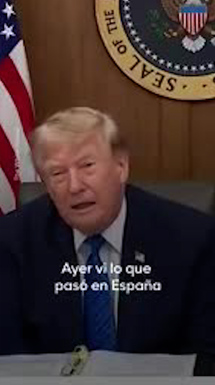 Donald Trump habla del fenómeno en España