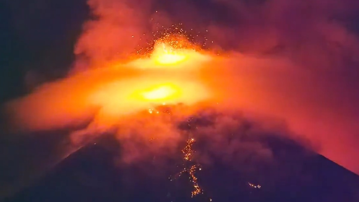 Erupción del Volcán de Fuego en Guatemala. / Redes sociales