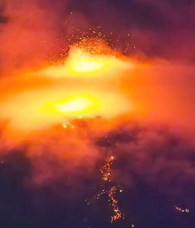 Erupción del Volcán de Fuego en Guatemala. / Redes sociales