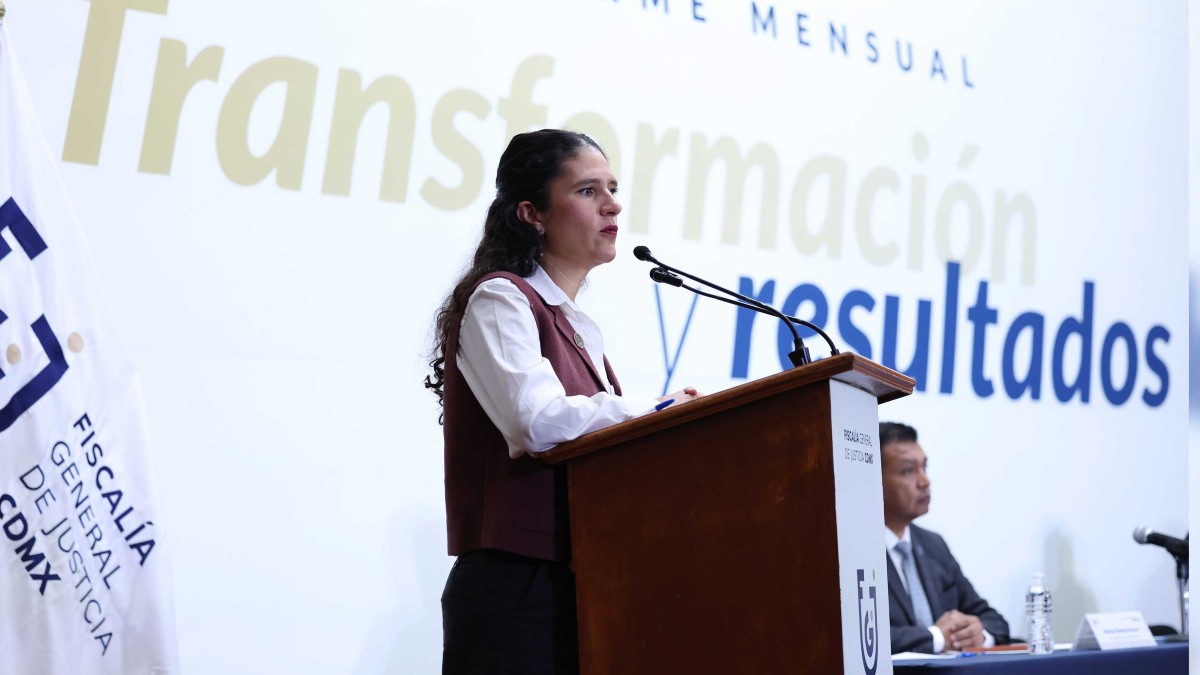 La fiscal, Bertha Alcalde, retomó información del INEGI sobre crímenes dolosos | FGJCdMx