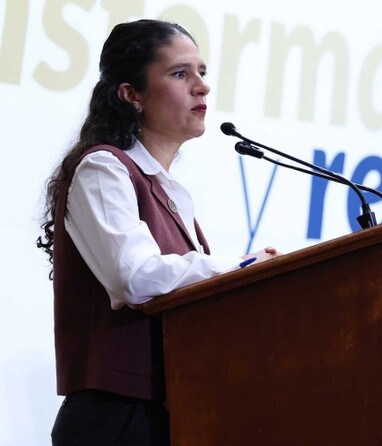 La fiscal, Bertha Alcalde, retomó información del INEGI sobre crímenes dolosos | FGJCdMx