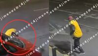 Un adulto mayor es captado en video robando autopartes a vehículos en Azcapotzalco. | C4 Carlos Jiménez