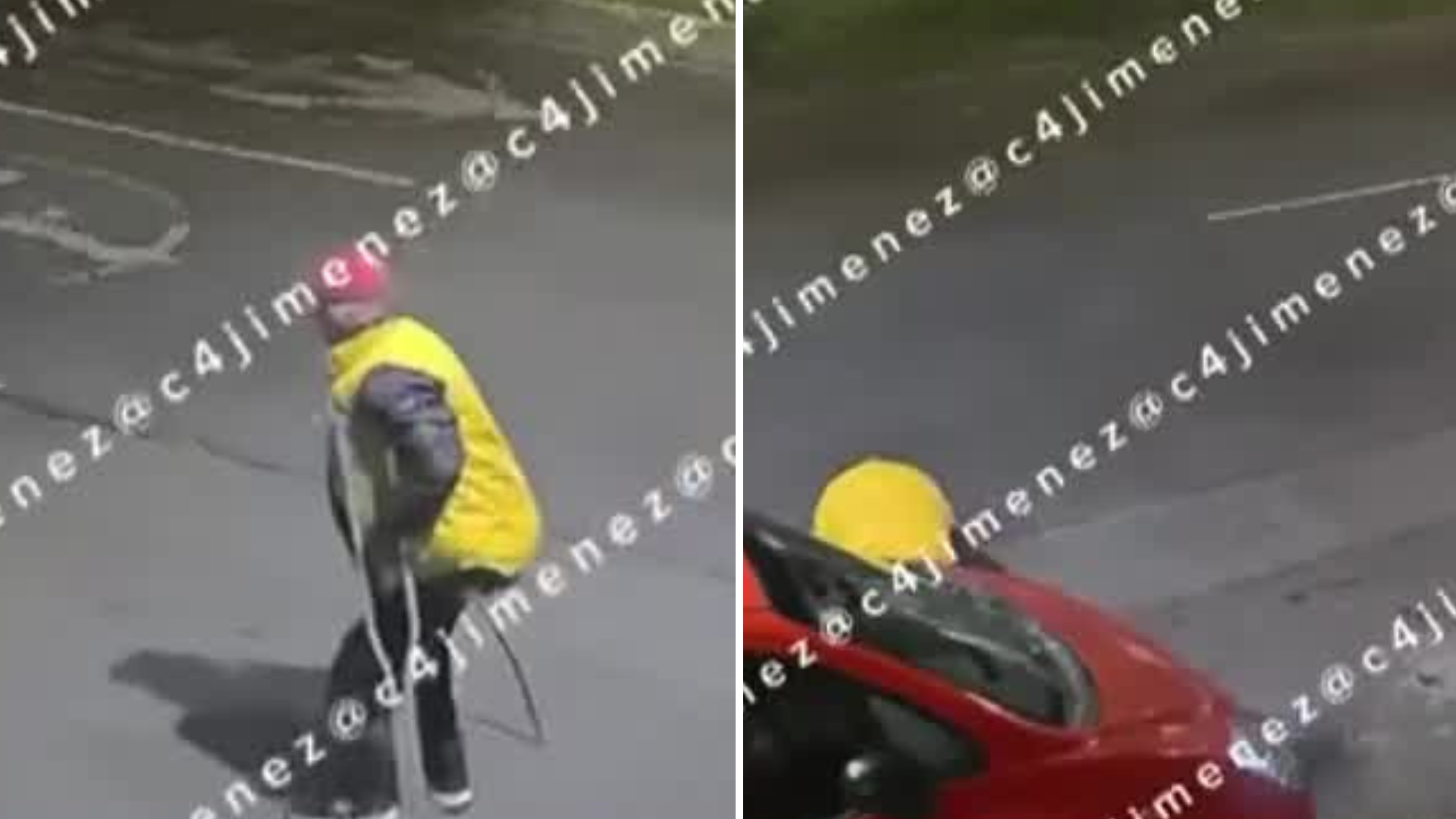 Captan a adulto mayor con muleta robando autopartes de autos en Azcapotzalco