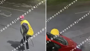 Captan a adulto mayor con muleta robando autopartes de autos en Azcapotzalco