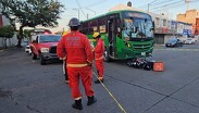 El choque ocurrió sobre la calle Colón al cruce con la avenida Niños Héroes, en la colonia Moderna