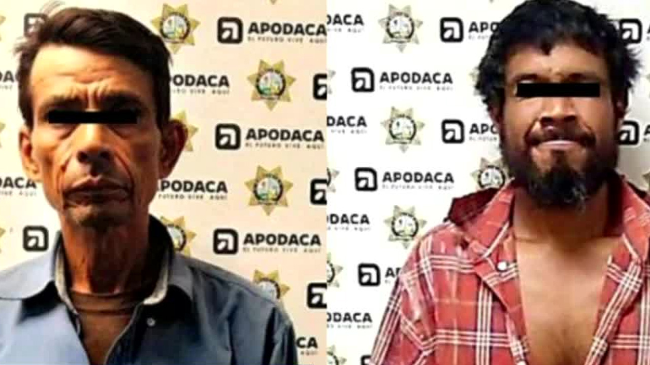 Detienen a dos hombres con órdenes de aprehensión vigentes en Apodaca