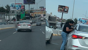 Monterrey: Discusión entre conductores termina con mujer tirada en avenida Fidel Velázquez