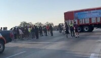 El percance ocurrió la mañana de este martes en el kilómetro 164 de la carretera federal 57. | Redes sociales.