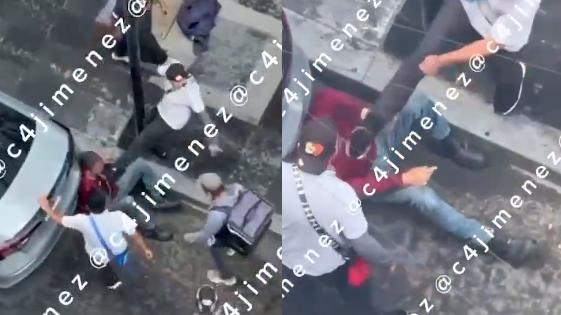 Repartidores revientan a golpes a un hombre en el Centro Histórico. C4 en Alerta, 04 de agosto 2026