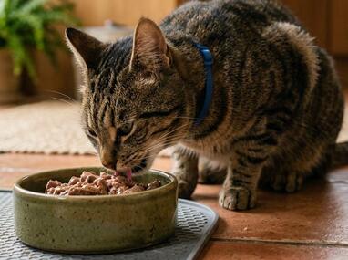 Cuáles son las peores marcas de alimento húmedo para gato, según Prfoeco | Imagen creada con Gemini