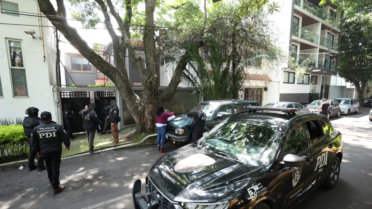 Fiscalía CdMx asegura la casa de Jorge González Camarena en la Del Valle. / FGJ CdMx