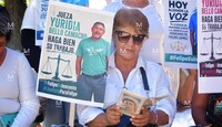 Durante la jornada realizaron oraciones, lanzaron consignas y manifestaron su respaldo a Felipe "N". | Liberto Ureña.
