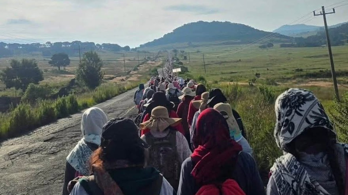 Todas participaban en la peregrinación cuando se percataron de que sus pertenencias habían sido robadas. | Redes sociales.