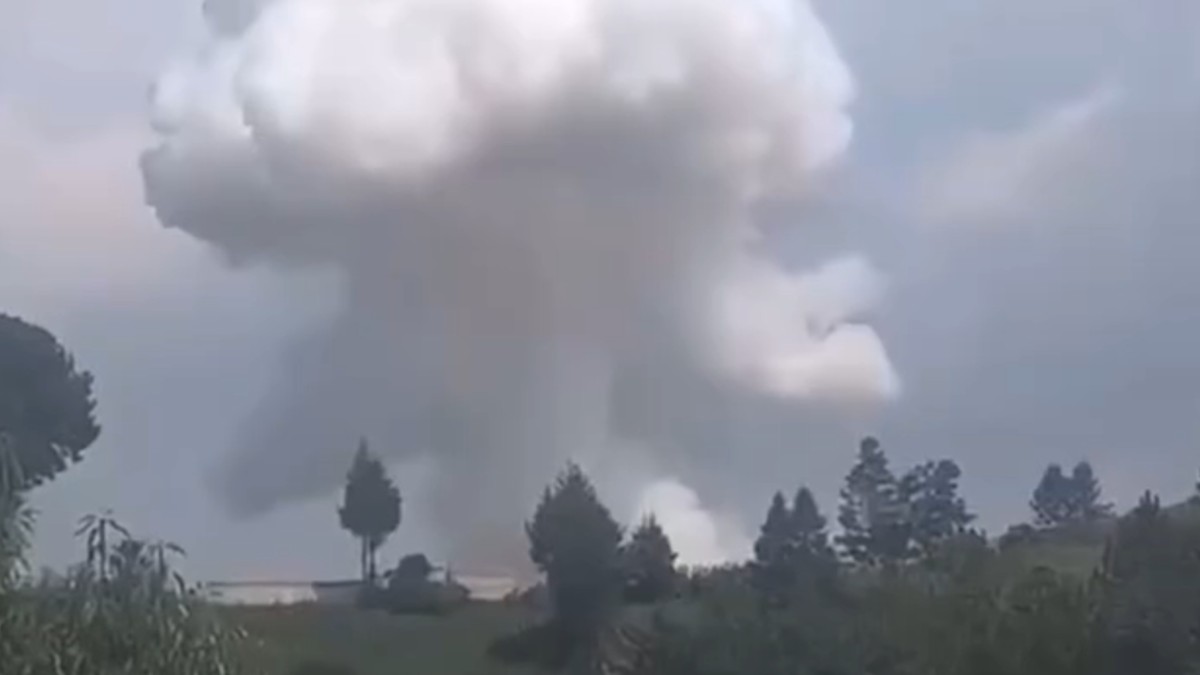 Explosión en taller de pirotecnia en Zinacantepec. / Redes sociales