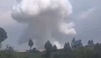 Explosión en taller de pirotecnia en Zinacantepec. / Redes sociales