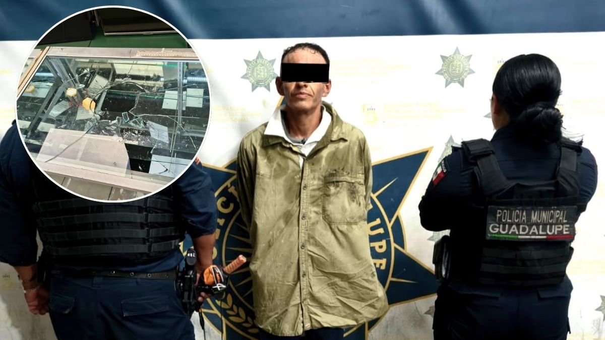 Luis Antonio 'N' fue ubicado y detenido por elementos de la Policía de Guadalupe.| Especial