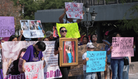 Marcha por Dafne en el Centro de Monterrey; exigen justicia