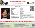 Reporte de búsqueda de Dayanna Guadalupe en Montemorelos