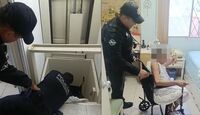 Luego de sacarla del elevador, la colocaron nuevamente en su silla de ruedas y la llevaron hasta su habitación.