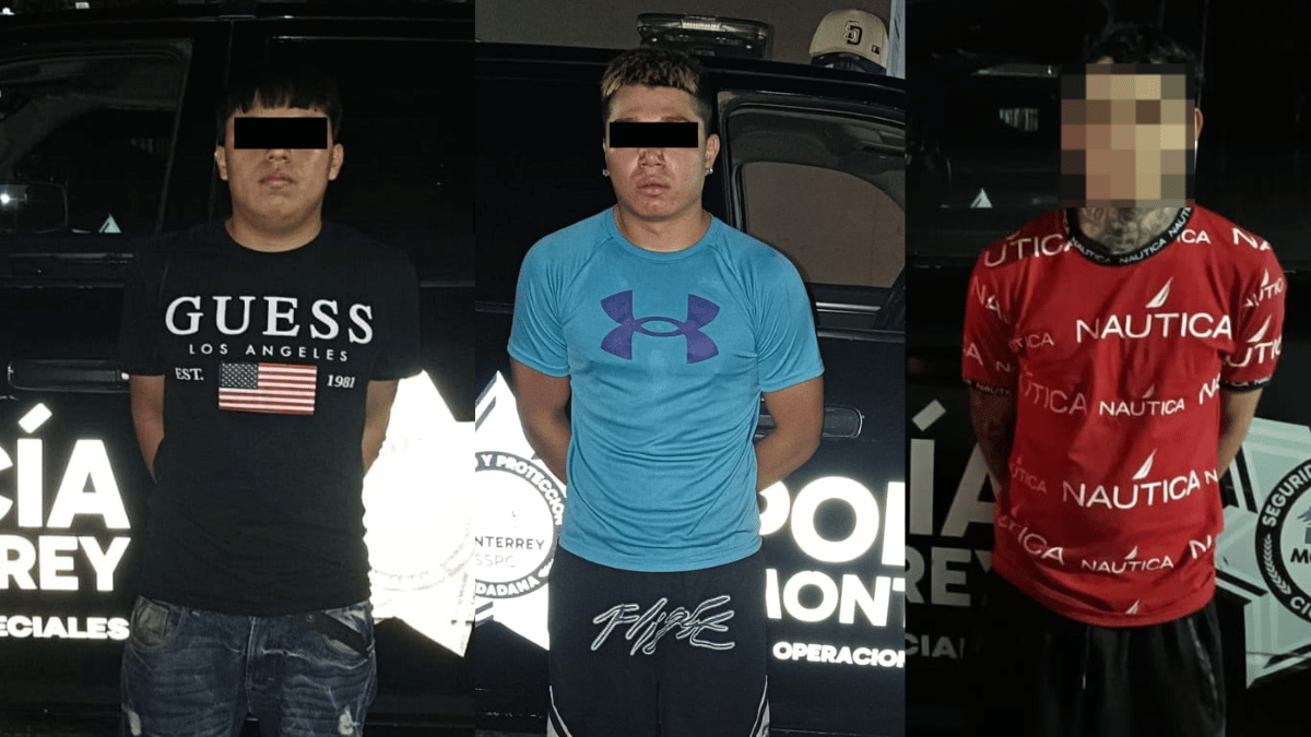 Tres hombres detenidos tras riña en el Centro de Monterrey