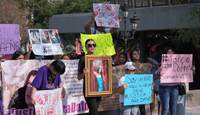 Marcha por Dafne en el Centro de Monterrey; exigen justicia