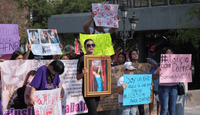 Marcha por Dafne en el Centro de Monterrey; exigen justicia