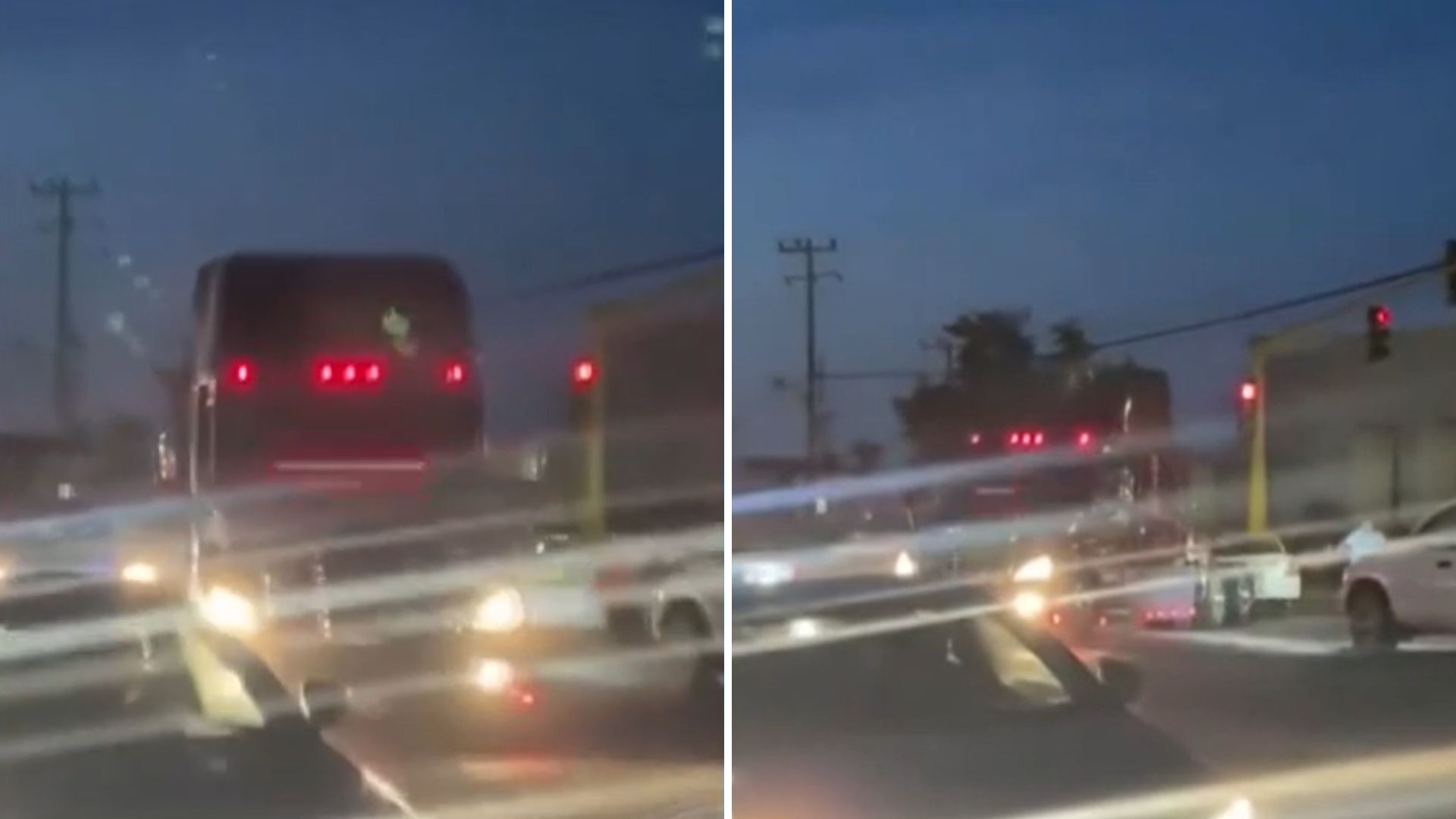 Vecinos bloquean avenida por falta de electricidad; trailero rompe el cerco en Juárez