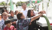 Gobernador Alejandro Armenta encabeza entrega de agua en la colonia Francisco Javier Clavijero a través del programa "Pipas del Bienestar"