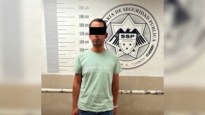 Autoridades interceptaron al culpable en el cruce de las calles Porfirio Díaz y Vicente Guerrero. | Cortesía