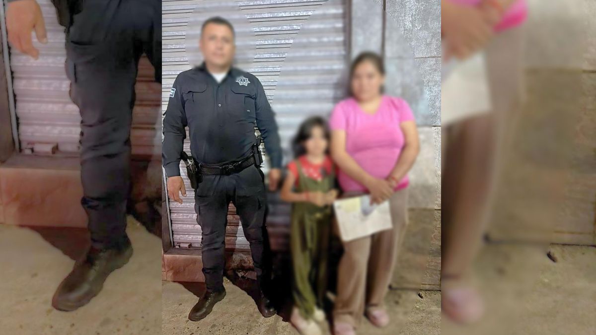 La menor solicitó apoyo en una tienda local. | Policía de Tlajomulco